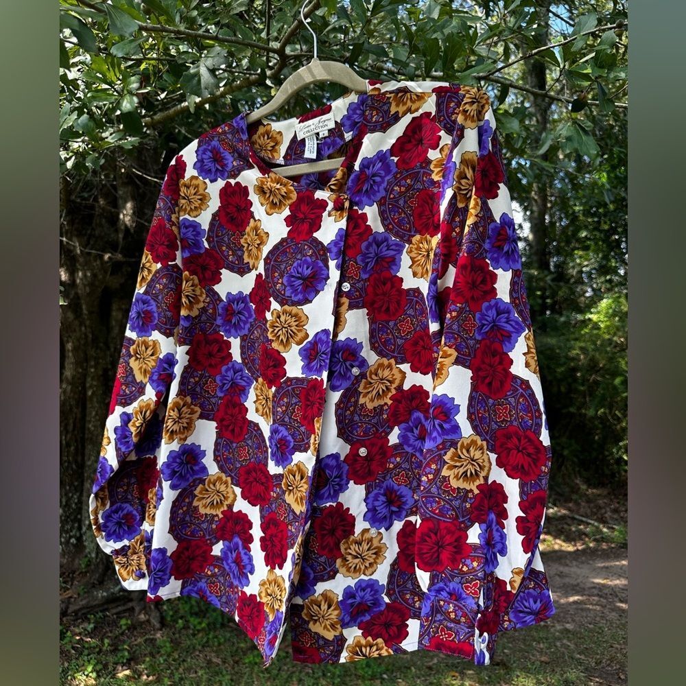 Vintage Biased Button Down Top